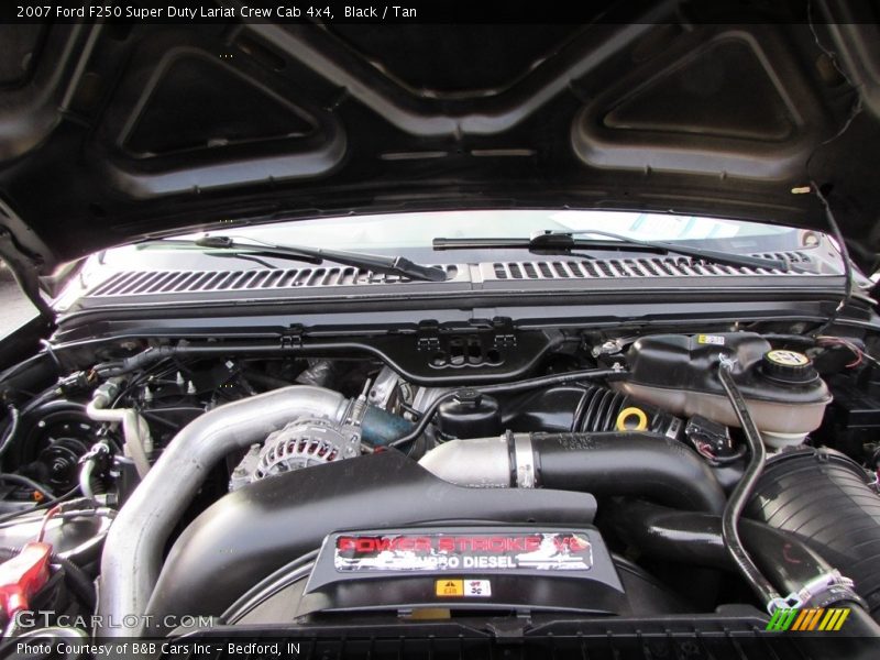 Black / Tan 2007 Ford F250 Super Duty Lariat Crew Cab 4x4