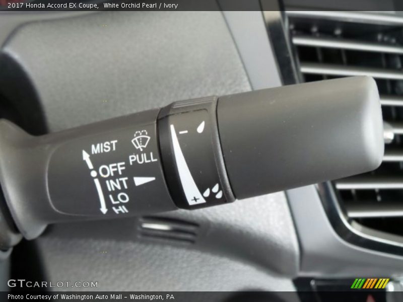 Controls of 2017 Accord EX Coupe