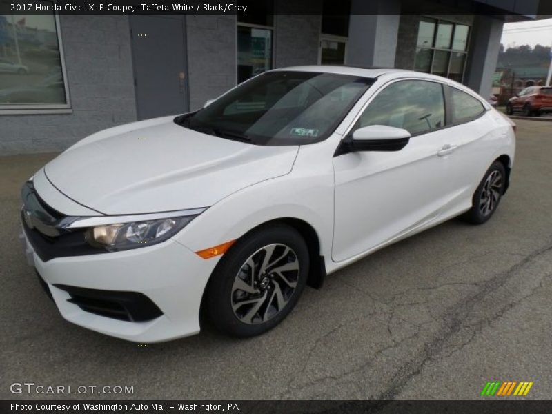 Taffeta White / Black/Gray 2017 Honda Civic LX-P Coupe