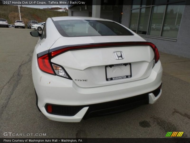 Taffeta White / Black/Gray 2017 Honda Civic LX-P Coupe