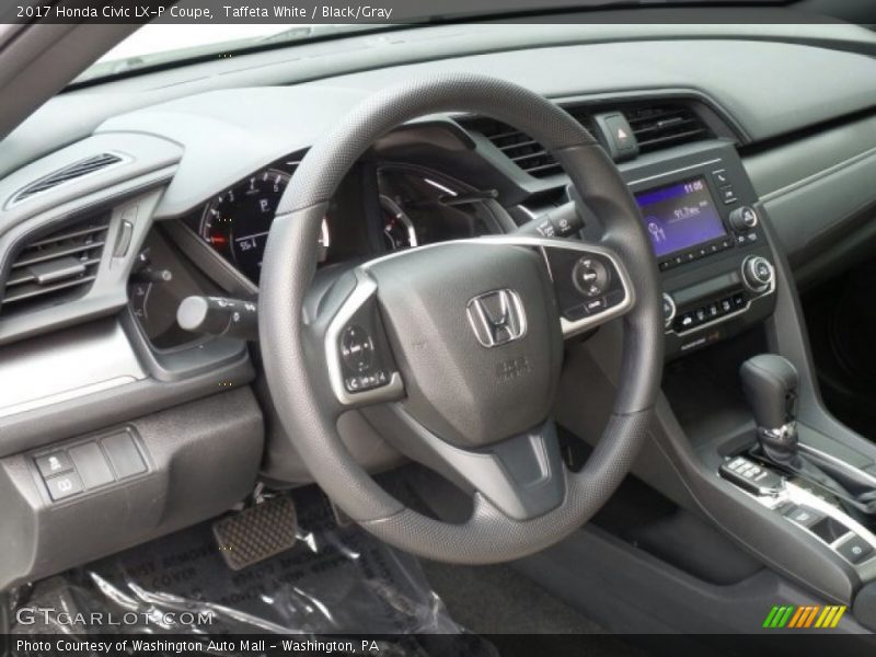 Taffeta White / Black/Gray 2017 Honda Civic LX-P Coupe