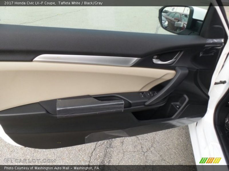 Taffeta White / Black/Gray 2017 Honda Civic LX-P Coupe