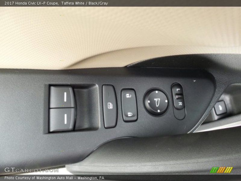 Taffeta White / Black/Gray 2017 Honda Civic LX-P Coupe