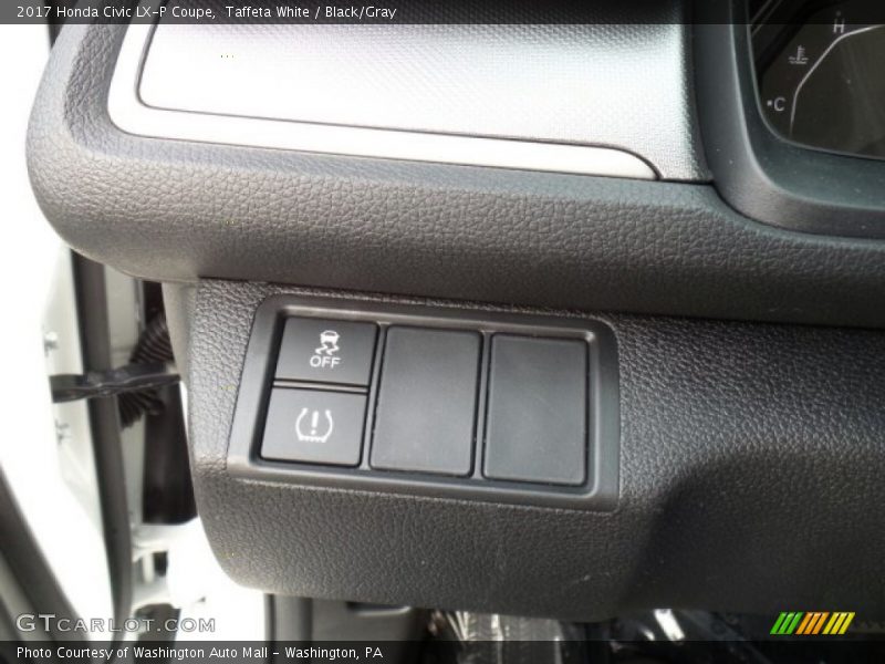 Taffeta White / Black/Gray 2017 Honda Civic LX-P Coupe