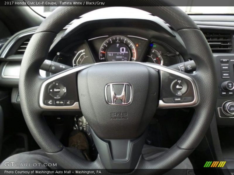 Taffeta White / Black/Gray 2017 Honda Civic LX-P Coupe