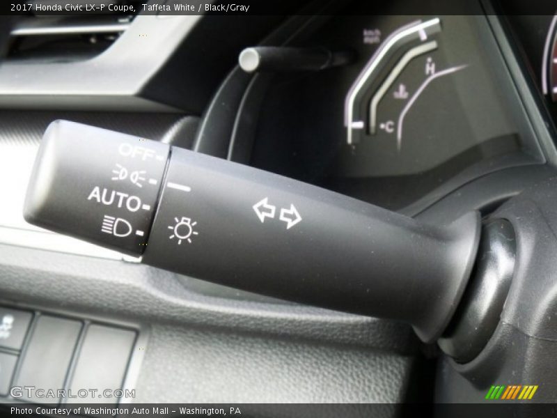 Taffeta White / Black/Gray 2017 Honda Civic LX-P Coupe