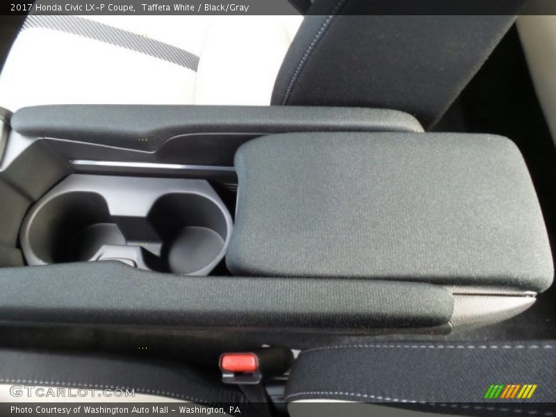 Taffeta White / Black/Gray 2017 Honda Civic LX-P Coupe