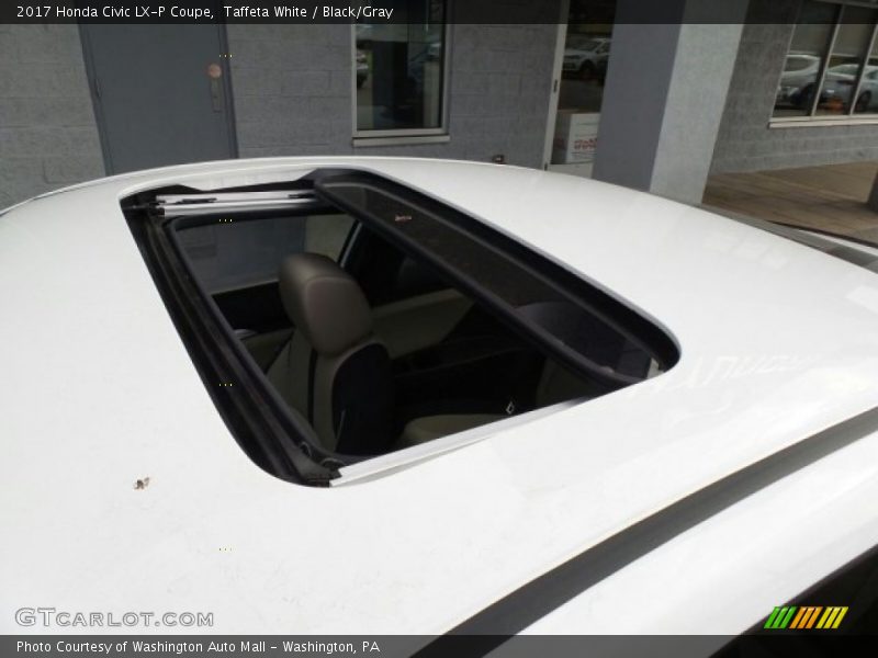Taffeta White / Black/Gray 2017 Honda Civic LX-P Coupe