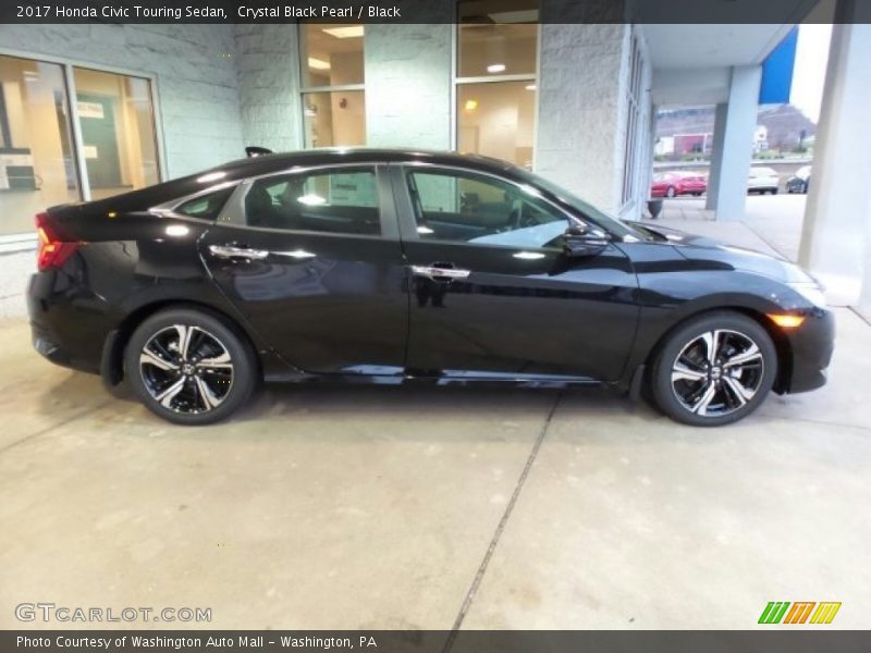 Crystal Black Pearl / Black 2017 Honda Civic Touring Sedan
