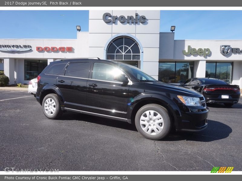 Pitch Black / Black 2017 Dodge Journey SE