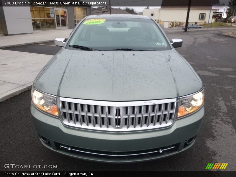 Moss Green Metallic / Light Stone 2008 Lincoln MKZ Sedan