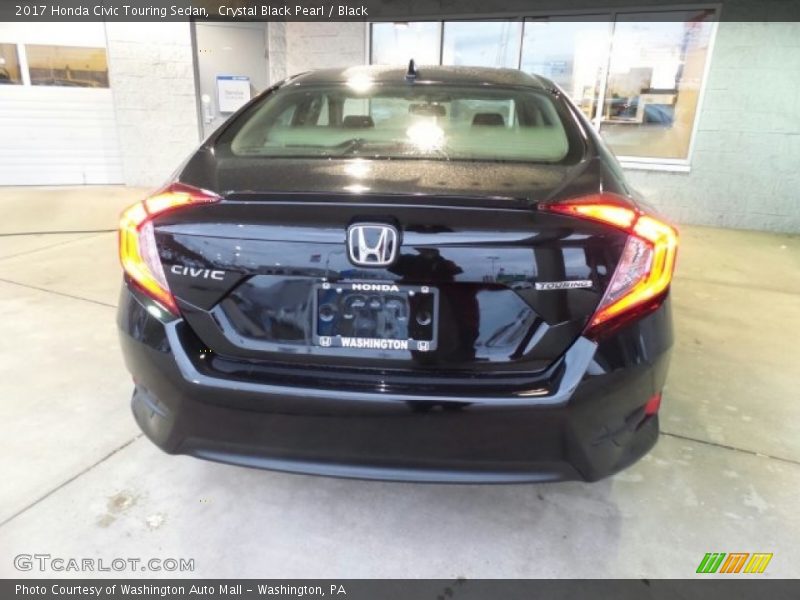 Crystal Black Pearl / Black 2017 Honda Civic Touring Sedan