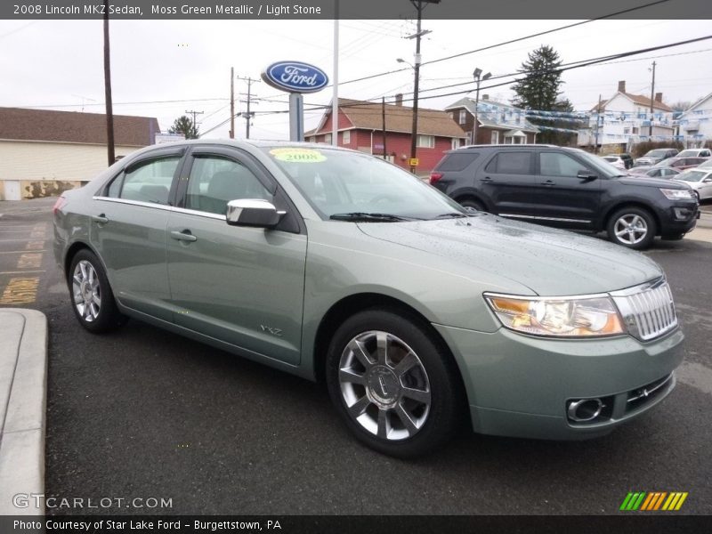 Moss Green Metallic / Light Stone 2008 Lincoln MKZ Sedan