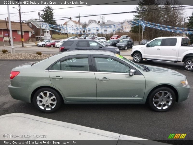 Moss Green Metallic / Light Stone 2008 Lincoln MKZ Sedan