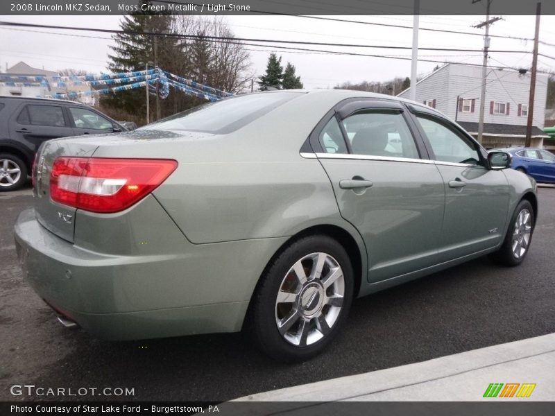 Moss Green Metallic / Light Stone 2008 Lincoln MKZ Sedan