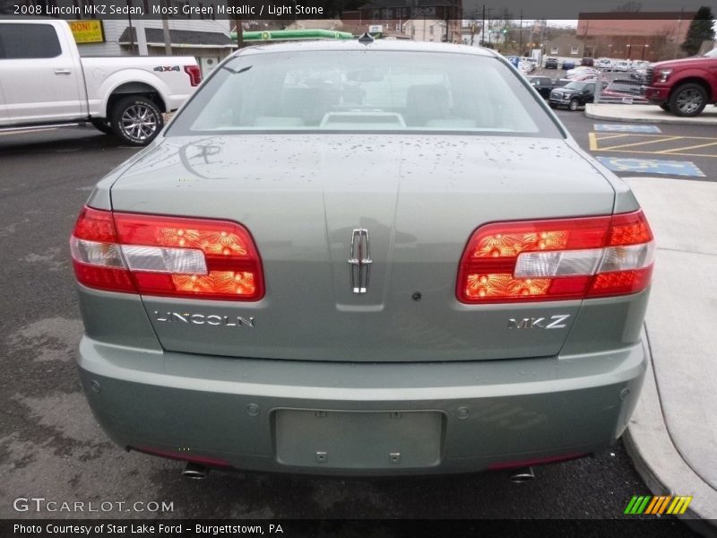 Moss Green Metallic / Light Stone 2008 Lincoln MKZ Sedan