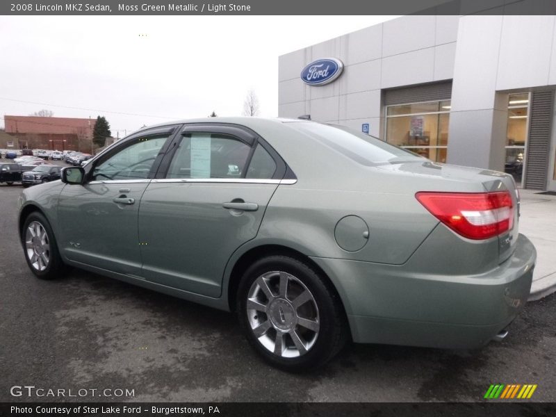 Moss Green Metallic / Light Stone 2008 Lincoln MKZ Sedan