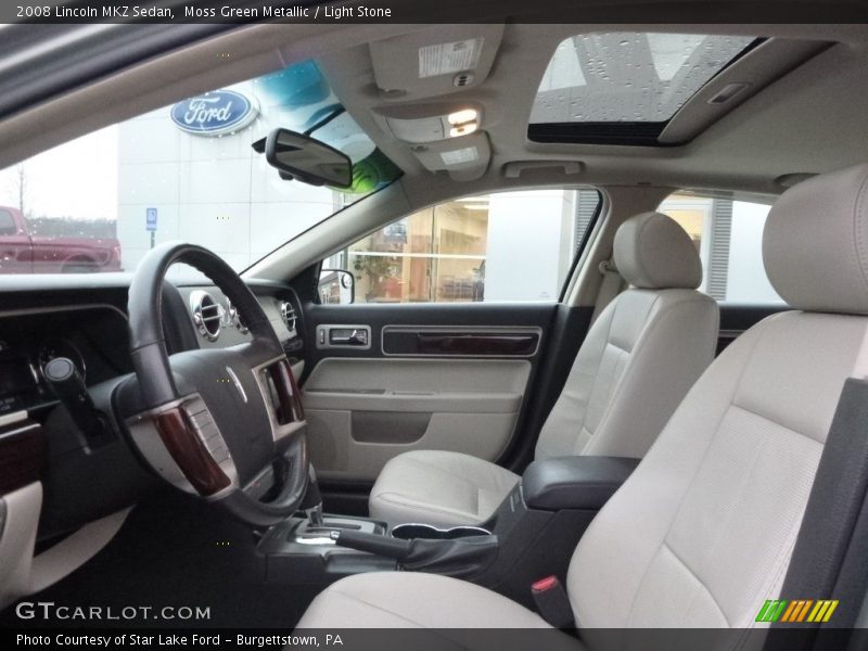 Moss Green Metallic / Light Stone 2008 Lincoln MKZ Sedan