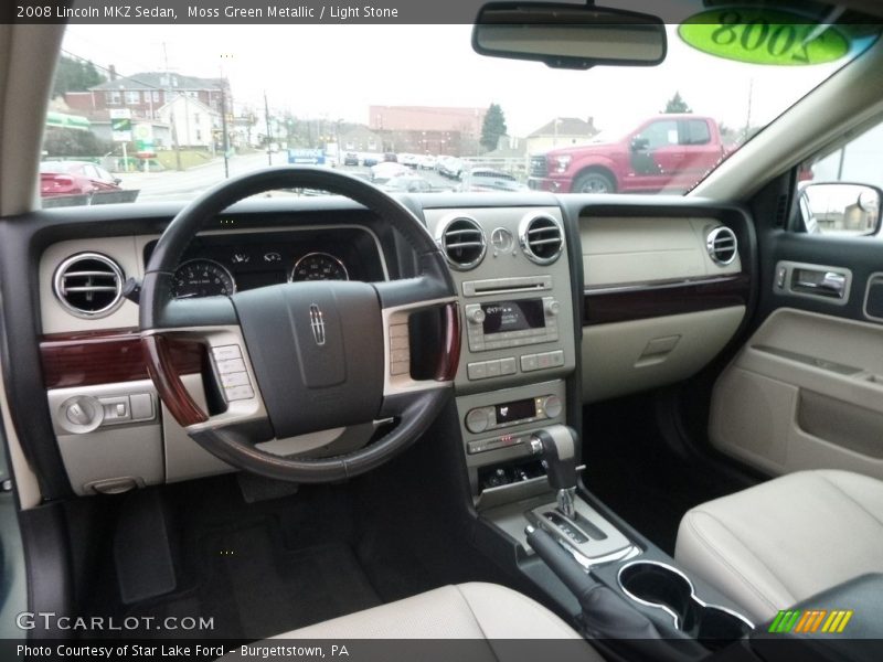 Moss Green Metallic / Light Stone 2008 Lincoln MKZ Sedan