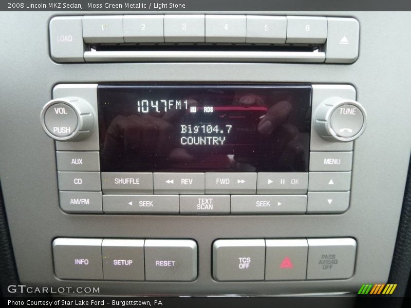 Moss Green Metallic / Light Stone 2008 Lincoln MKZ Sedan