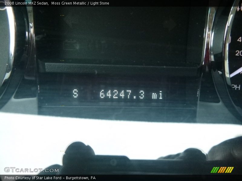 Moss Green Metallic / Light Stone 2008 Lincoln MKZ Sedan