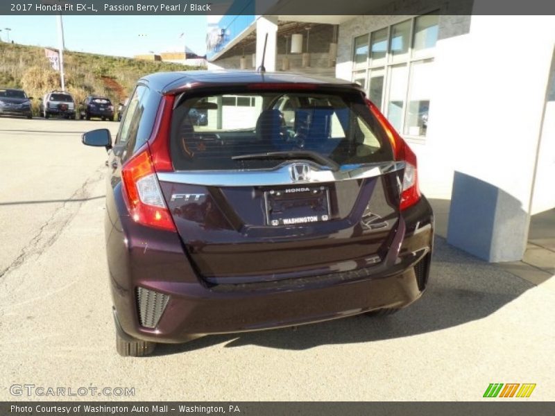 Passion Berry Pearl / Black 2017 Honda Fit EX-L