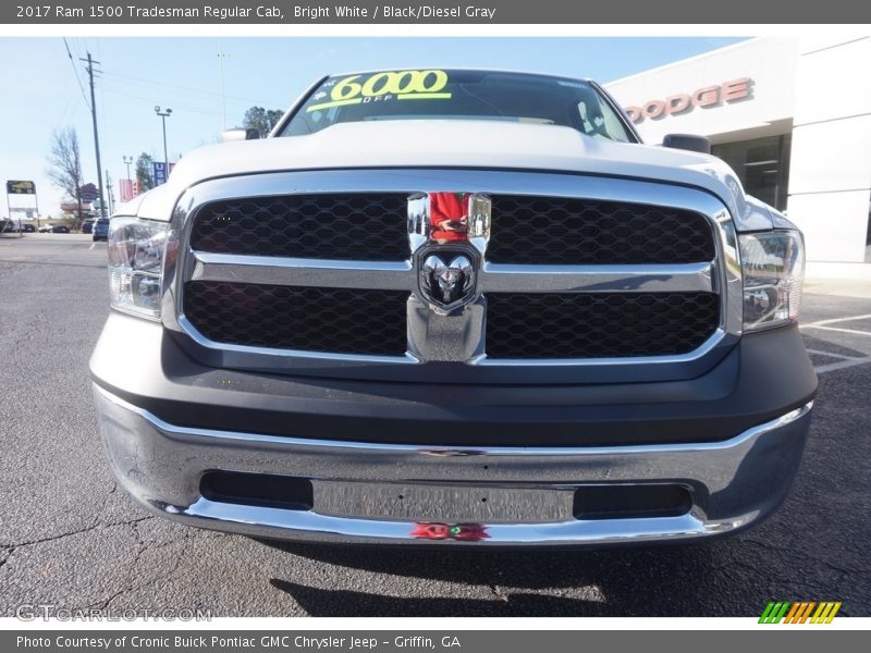 Bright White / Black/Diesel Gray 2017 Ram 1500 Tradesman Regular Cab