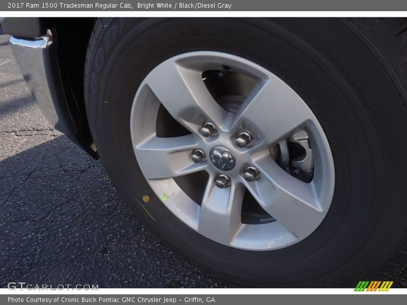 Bright White / Black/Diesel Gray 2017 Ram 1500 Tradesman Regular Cab