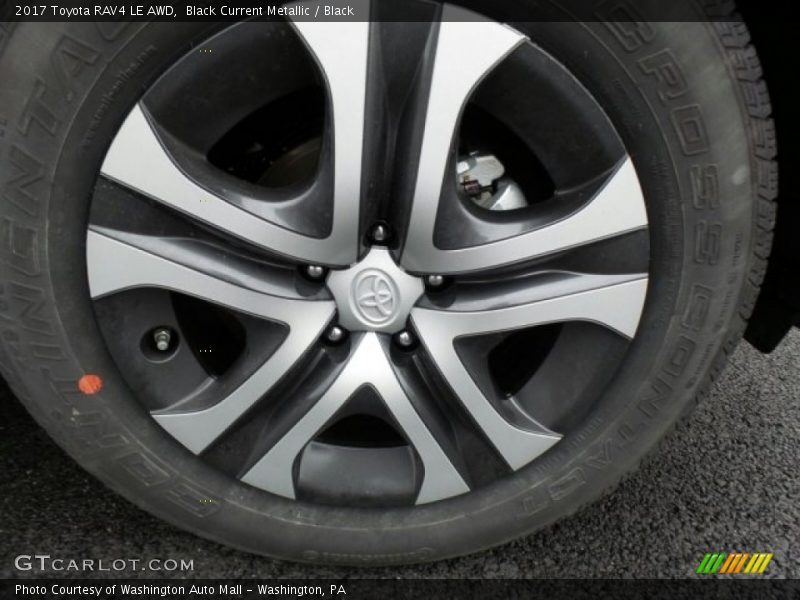 Black Current Metallic / Black 2017 Toyota RAV4 LE AWD
