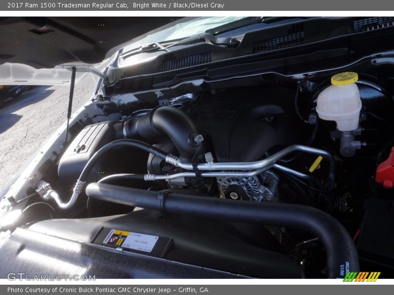 Bright White / Black/Diesel Gray 2017 Ram 1500 Tradesman Regular Cab