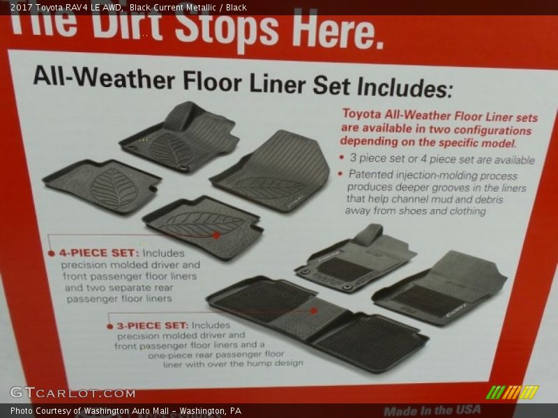 Black Current Metallic / Black 2017 Toyota RAV4 LE AWD