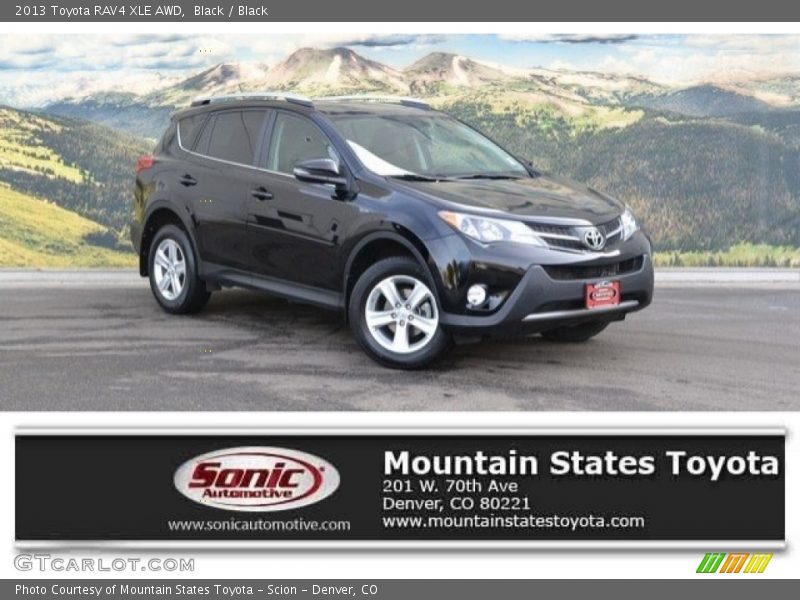Black / Black 2013 Toyota RAV4 XLE AWD