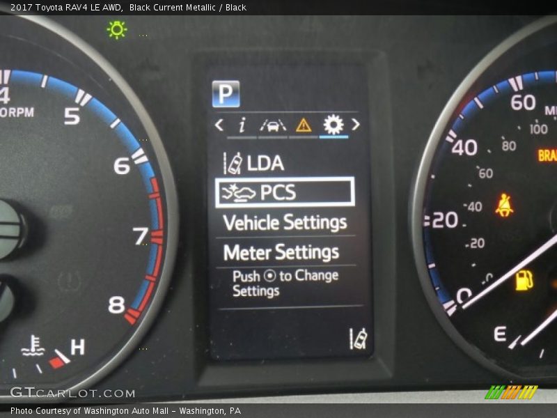 Black Current Metallic / Black 2017 Toyota RAV4 LE AWD