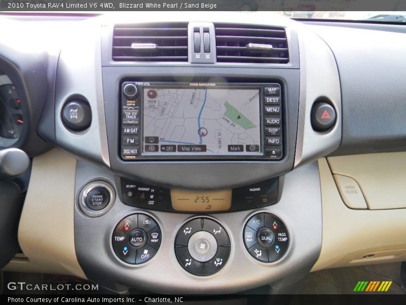 Blizzard White Pearl / Sand Beige 2010 Toyota RAV4 Limited V6 4WD