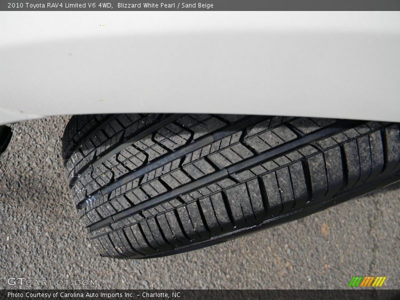 Blizzard White Pearl / Sand Beige 2010 Toyota RAV4 Limited V6 4WD