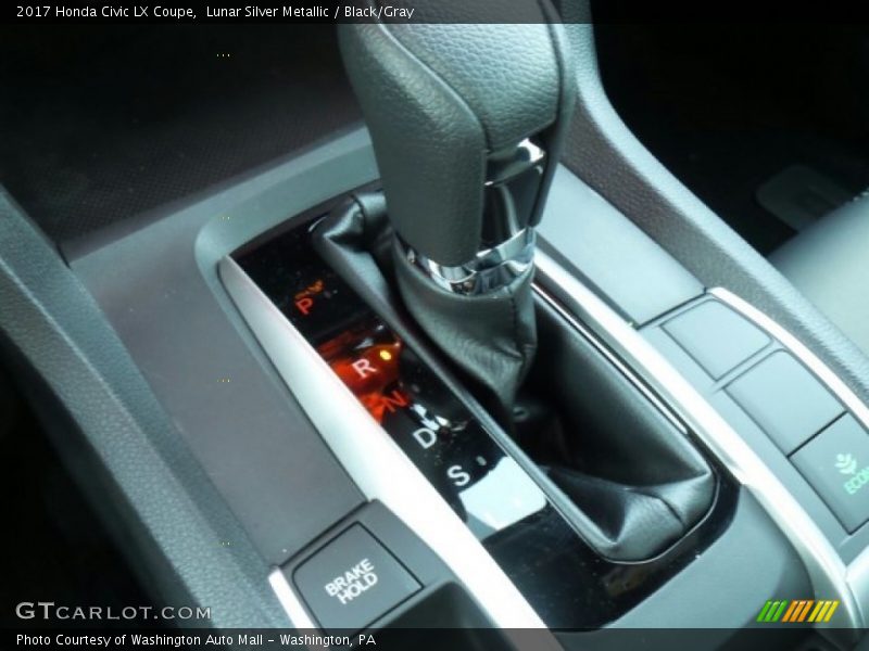 Lunar Silver Metallic / Black/Gray 2017 Honda Civic LX Coupe