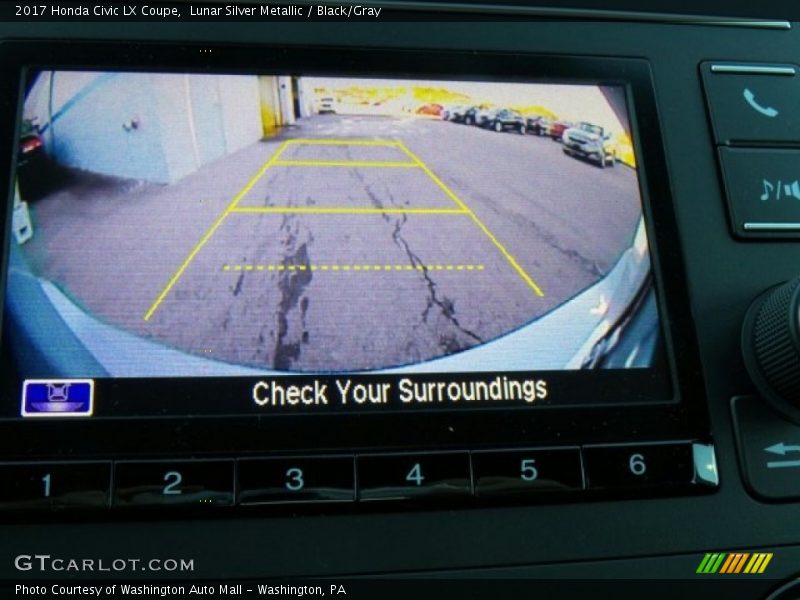 Lunar Silver Metallic / Black/Gray 2017 Honda Civic LX Coupe