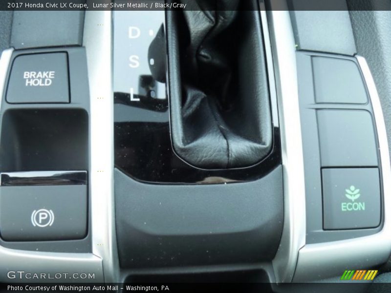 Lunar Silver Metallic / Black/Gray 2017 Honda Civic LX Coupe