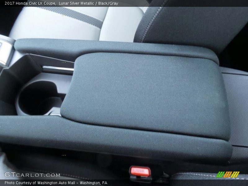 Lunar Silver Metallic / Black/Gray 2017 Honda Civic LX Coupe