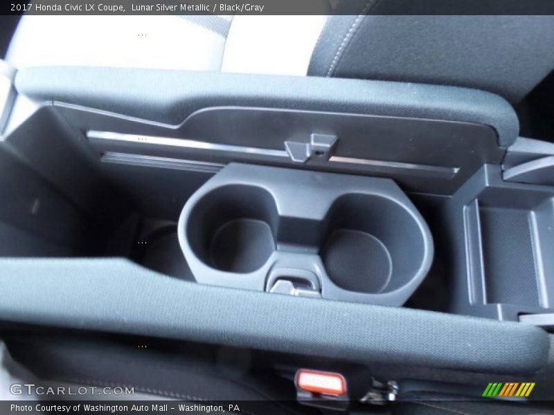 Lunar Silver Metallic / Black/Gray 2017 Honda Civic LX Coupe