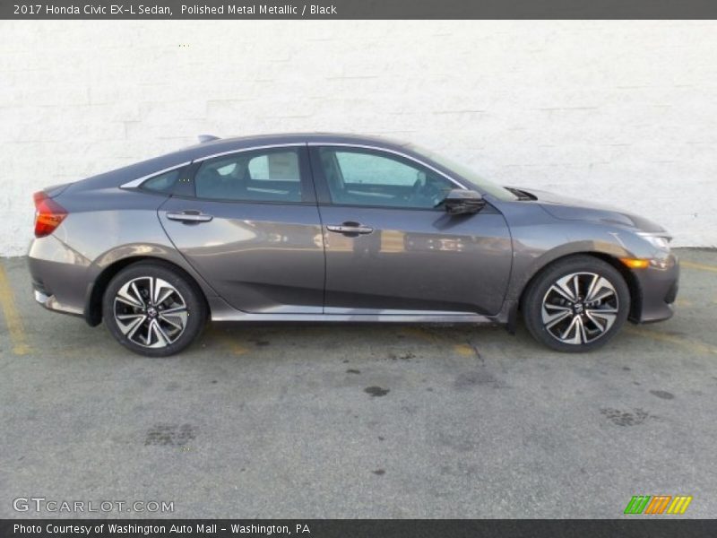 Polished Metal Metallic / Black 2017 Honda Civic EX-L Sedan