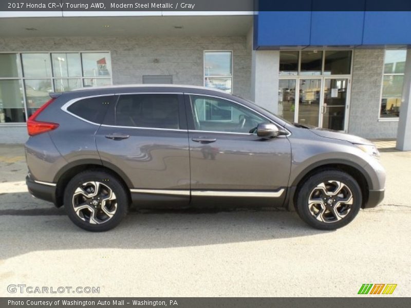 Modern Steel Metallic / Gray 2017 Honda CR-V Touring AWD