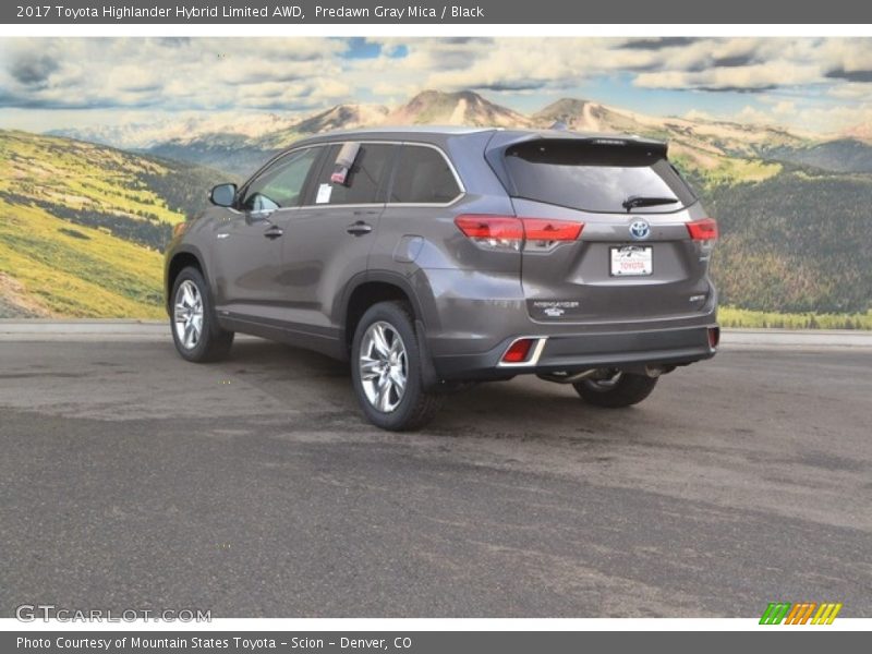 Predawn Gray Mica / Black 2017 Toyota Highlander Hybrid Limited AWD