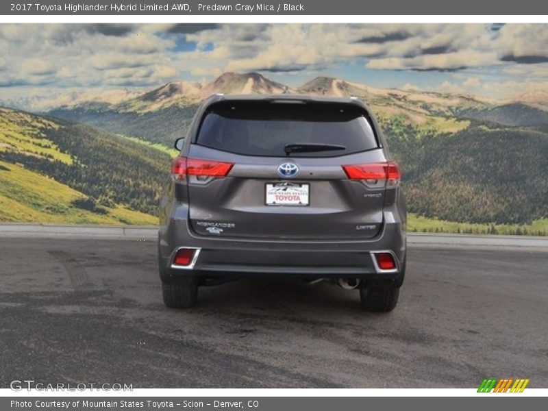Predawn Gray Mica / Black 2017 Toyota Highlander Hybrid Limited AWD