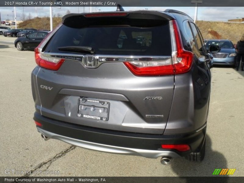 Modern Steel Metallic / Gray 2017 Honda CR-V Touring AWD