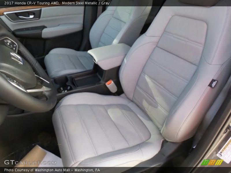 Modern Steel Metallic / Gray 2017 Honda CR-V Touring AWD