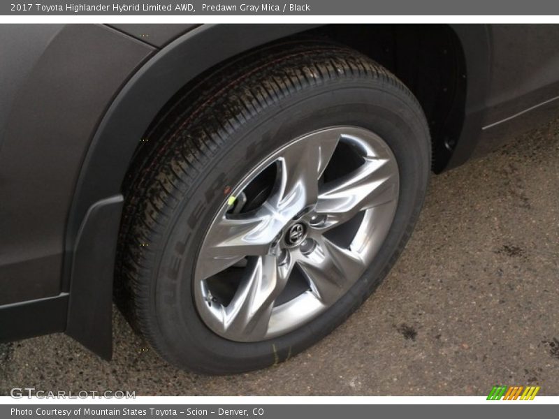 Predawn Gray Mica / Black 2017 Toyota Highlander Hybrid Limited AWD