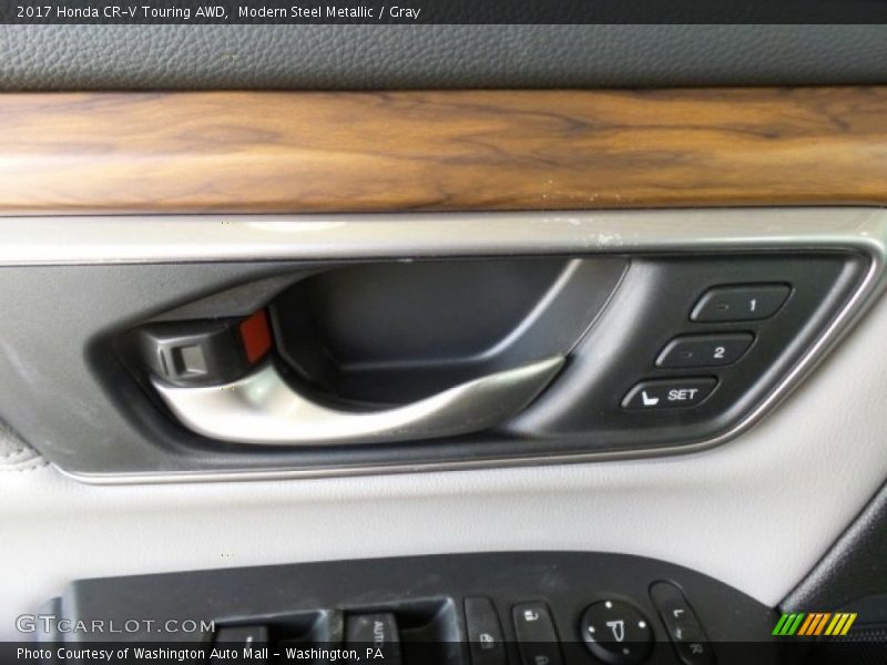 Modern Steel Metallic / Gray 2017 Honda CR-V Touring AWD