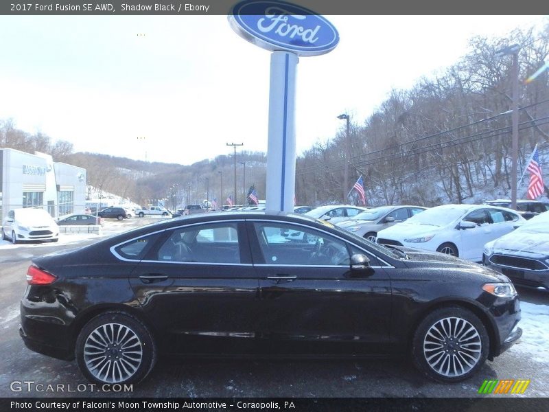 Shadow Black / Ebony 2017 Ford Fusion SE AWD