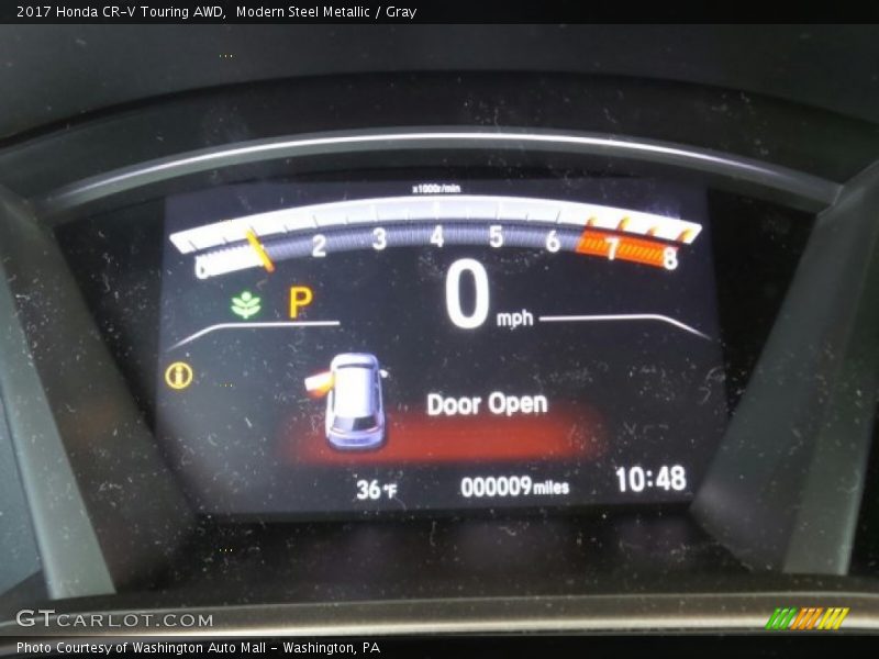 Modern Steel Metallic / Gray 2017 Honda CR-V Touring AWD